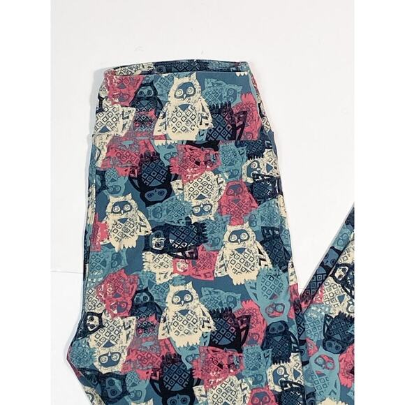 Lularoe Pastel Owl Leggings OS - Picture 2 of 5
